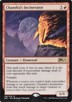 MTG - CHANDRA'S INCINERATOR - M21/Core Set 2021 (R) NM Magic Card - Image 1