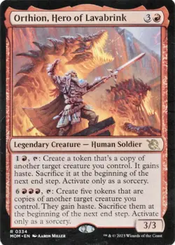 Orthion, Hero of Lavabrink [March of the Machine] Magic MTG NM Card - Image 1