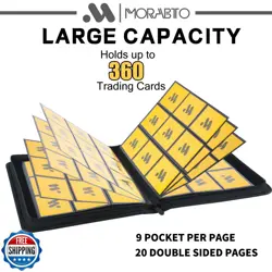 MORABTO Card Binder 9 Pocket,Trading Card Binder Holds up to 360 Cards with 2 - Image 3