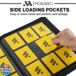 MORABTO Card Binder 9 Pocket,Trading Card Binder Holds up to 360 Cards with 2 - Image 4