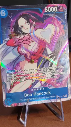 One Piece Card Game Boa Hancock OP07-051 SR * Alt Art Parallel English - Image 1