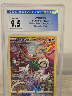 Oranguru Pokemon Card 2022 Brilliant Stars TG12/TG30 Rare holo CGC Gem Mint 9.5 - Image 3