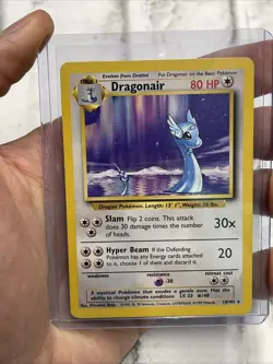 Dragonair 018/102 Base Set Regular LP Rare Lightly Played Pokemon Vintage Card - Image 1