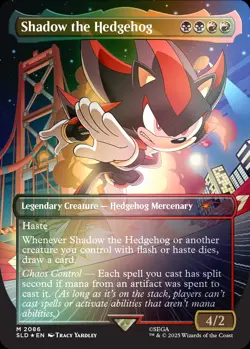 Secret Lair x Sonic - MTG - Shadow The Hedgehog #2086 (NM, FOIL 🌈) - SHIPS NOW - Image 1