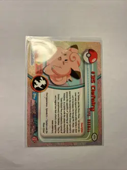 #35 Clefairy 1999 TOPPS Pokemon TV Animation Series Blue Logo Vintage Card - Image 2