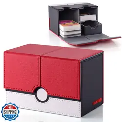 tombert Card Deck Box with 2 Dividers and a Dice Tray for MTG Cards, 380+ Car - Image 1