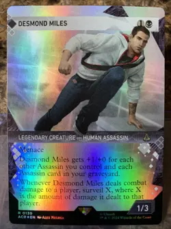MTG TCG Assassins Creed Desmond Miles Showcase 0130 Foil Rare - Image 1