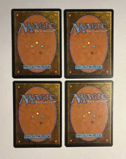 4 x Legends Force Spike MTG Cards Signed by Artist Bryon Wackwitz NM 1994 - Image 2