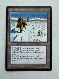 MTG Ice Age Adarkar Wastes Rare NM - Image 1