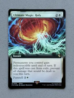 Ultimate Magic: Holy #110 Extended Art FOIL - MTG Final Fantasy FIC Commander NM - Image 1
