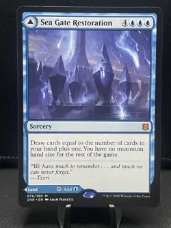 MTG Zendikar Rising Sea Gate Restoration/ Sea Gate, Reborn - 076 Mythic - Image 1