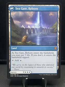MTG Zendikar Rising Sea Gate Restoration/ Sea Gate, Reborn - 076 Mythic - Image 2