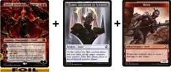1x - Zariel, Archduke of Avernus - FOIL BORDERLESS + Tokens Forgotten Realms MTG - Image 1