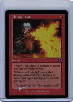Unholy Heat Foil Retro Frame Modern Horizons 2 Magic Gathering MTG MH2 - Image 1