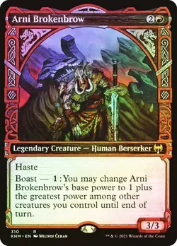 Arni Brokenbrow (Showcase) FOIL Kaldheim MTG Magic The Gathering - Image 1