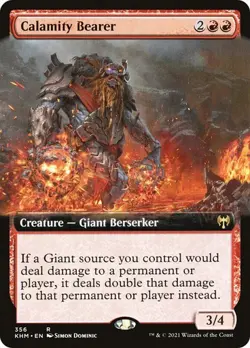 Calamity Bearer (Extended Art) Kaldheim Foil MTG Magic The Gathering - Image 1