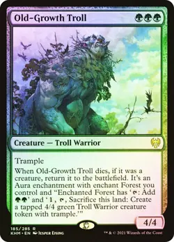 Old-Growth Troll Kaldheim Foil MTG Magic The Gathering - Image 1