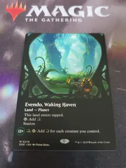 Mtg. Evendo, Waking Haven. Borderless. Edge of Eternities. Pack Fresh - Image 1
