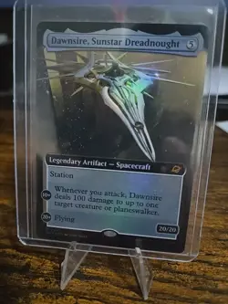 NM Foil Dawnsire, Sunstar Dreadnought (Extended Art) #351 Edge of Eternities MTG - Image 1