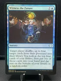 MTG Innistrad: Crimson Vow Witness the Future - 090 Uncommon Foil - Image 1