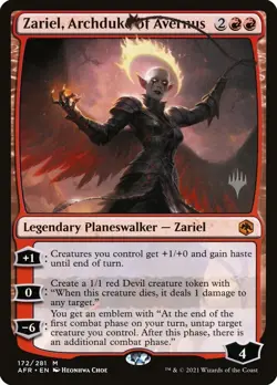 1x - Zariel, Archduke of Avernus - (promo pack) - Forgotten Realms - NM MTG - Image 1