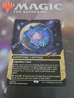 Mtg. Gemstone Caverns. #16. Borderless. Edge of Eternities. Pack Fresh - Image 1