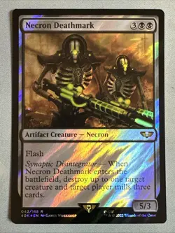 MTG / Necron Deathmark / 40K / #042 / SURGE FOIL / Rare / NM - Image 1