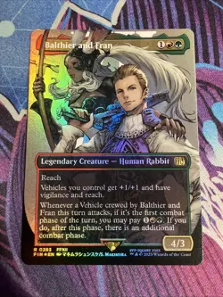 Balthier and Fran (Borderless Foil) (0393) Final Fantasy MTG English - Image 1