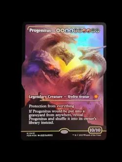 MTG Progenitus 0431 (Showcase) Foundations Foil Finish Mythic - Image 1