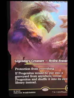MTG Progenitus 0431 (Showcase) Foundations Foil Finish Mythic - Image 3
