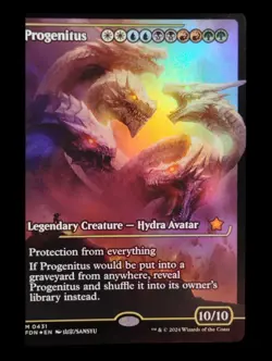 MTG Progenitus 0431 (Showcase) Foundations Foil Finish Mythic - Image 5