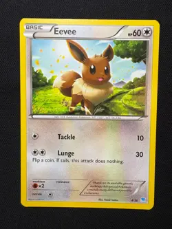 Eevee 4/30 MP - Pokemon TCG XY Trainer Kit Suicune PR Common - Image 1