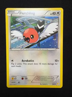 Fletchling 16/30 MP - Pokemon TCG XY Trainer Kit Pikachu Libre PR Common - Image 1
