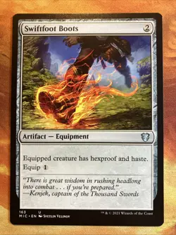 MTG Swiftfoot Boots Commander: Innistrad: Midnight Hunt Artifact!! - Image 1