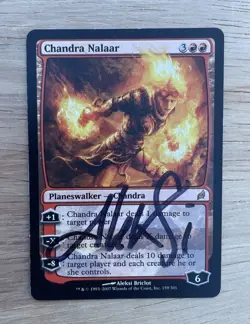 VINTAGE MTG Chandra The Firebrand Ap Artist Proof Signed By Artist - Image 1