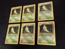 Metapod Stiffen/Stunspore 70 HP Pokemon Base Set TCG Card 54/102 - Lot of 6 - Image 3