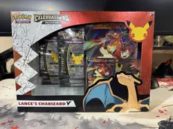 Pokemon TCG Celebrations Collection Lance's Charizard V Box 820650101625 - Image 1