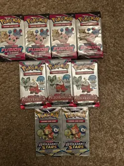 Pokemon Fun Pack Lot of 9 Sealed Packs of 3 - Image 1