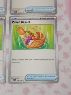 4x Picnic Basket 184/198 x4 Scarlet & Violet Base Pokemon TCG Playset NM - Image 3