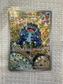 Pokemon Seismitoad 105/086 Sv: Black Bolt TCG Illustration Rare - Image 1