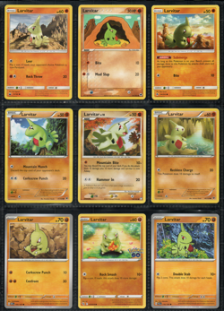 Pokemon TCG 9x Larvitar Lot EX Dragon Frontiers Mixed Collection Set Cards - Image 1