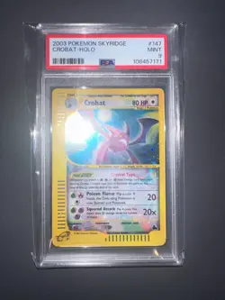 Pokemon Crobat Skyridge Crystal Holo Rare #147 PSA 9 Mint - Image 1