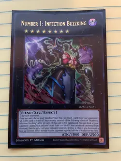 Number 1: Infection Buzzking - MZMI-EN023 - Ultra Rare 1st Edition NM yugioh - Image 1