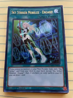 Yugioh!-Sky Striker Mobilize - Engage- Ultra Rare-mama-en009-1st Ed- NM - Image 1