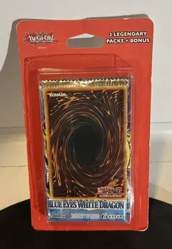 Yugioh Legendary 2 Pack + Bonus Card (One Pack Legend of Blue Eyes White Dragon) - Image 1