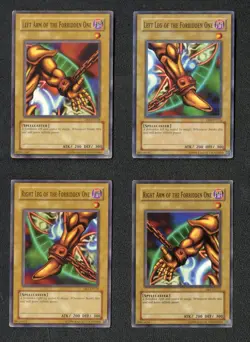 Yu-Gi-Oh! Lot of 4 Left Arm & Leg Right Arm & Leg of the Forbidden One DB1-135 - Image 1