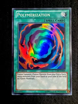 🔥YUGIOH • POLYMERIZATION • SUPER RARE • LCJW-EN059 • 1st EDITION • LP🔥 - Image 1