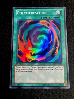 🔥YUGIOH • POLYMERIZATION • SUPER RARE • LCJW-EN059 • 1st EDITION • LP🔥 - Image 2