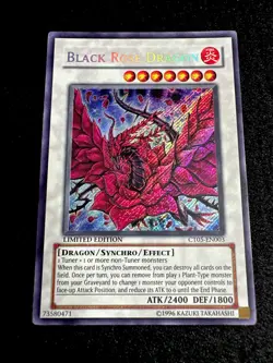 🔥 YUGIOH • BLACK ROSE DRAGON • SECRET RARE • CT05-EN003 • LIMITED/E • VLP 🔥 - Image 2