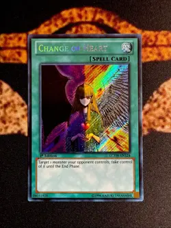 🔥 YUGIOH • CHANGE OF HEART • SECRET RARE • LCYW-EN124 • 1st EDITION • VLP 🔥 - Image 1